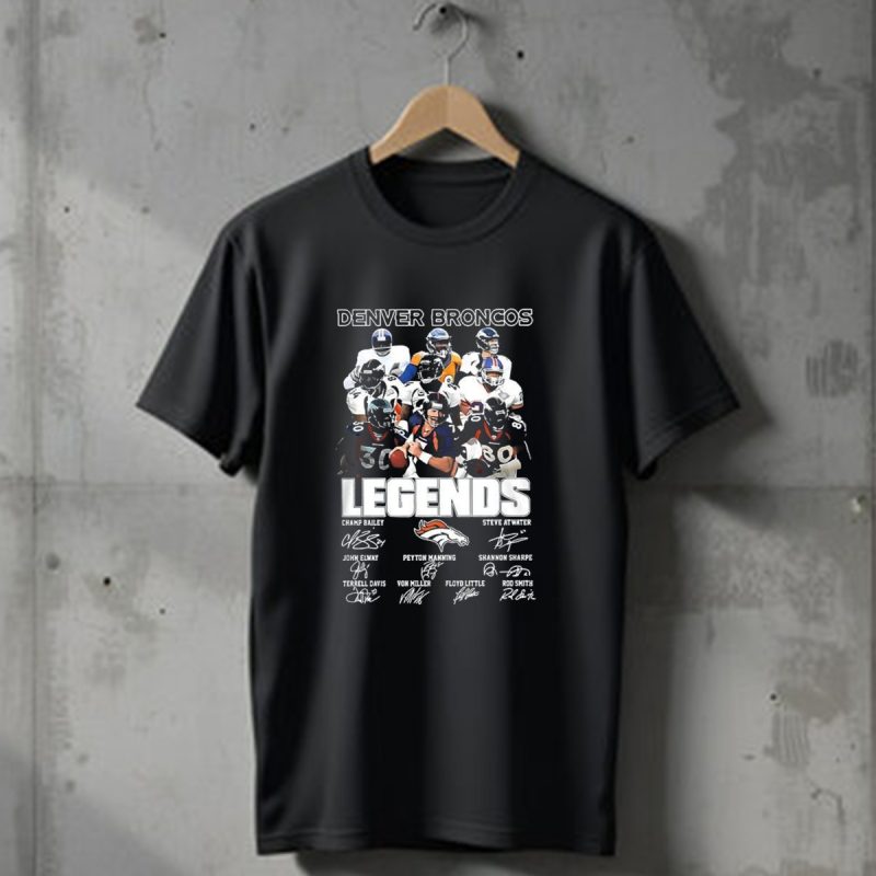 Denver Broncos Legends Signatures And Iconic Players T Shirt 1 T Shirt 1