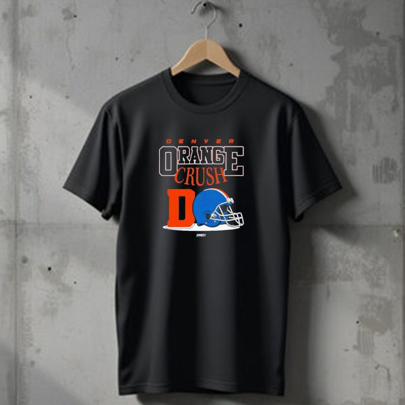 Denver Broncos Orange Crush Retro Helmet Logo D Jomboy T Shirt 1 T Shirt 1