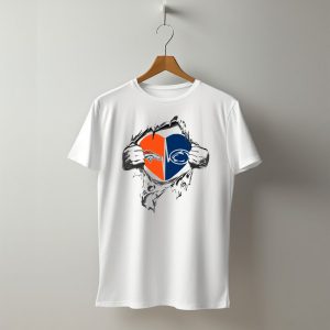 Denver Broncos Penn State Heart Rip T-Shirt