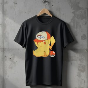 Denver Broncos Pikachu Pokemon T-Shirt