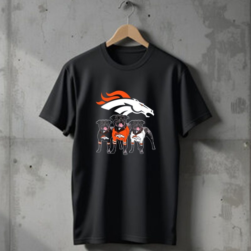 Denver Broncos Pitfull Dog Trio T Shirt 1 T Shirt 1