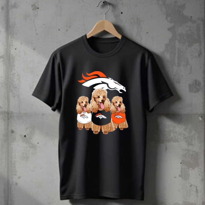 Denver Broncos Poodle T Shirt 1 T Shirt 1