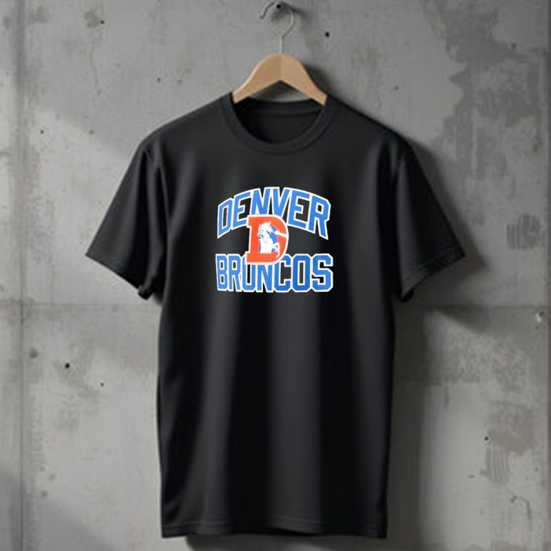 Denver Broncos Retro D Emblem T Shirt 1 T Shirt 1