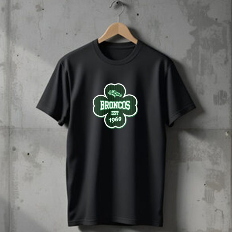 Denver Broncos Shamrock Est 1960 T Shirt 1 T Shirt 1