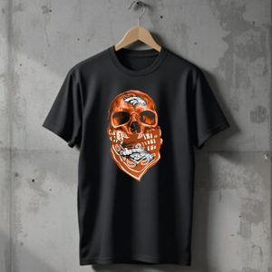 Denver Broncos Skull Bandana T-Shirt