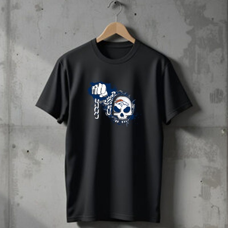 Denver Broncos Skull Chain T Shirt 1 T Shirt 1