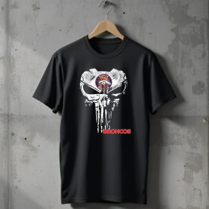 Denver Broncos Skull Logo Broncos T-Shirt