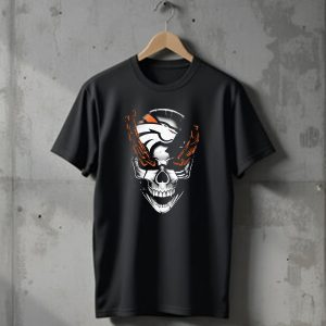 Denver Broncos Skull Logo T-Shirt