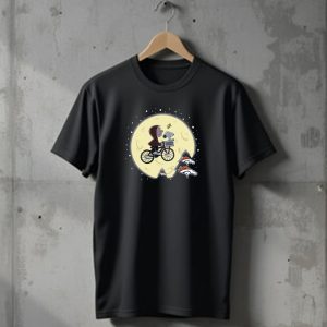 Denver Broncos Snoopy Et Moon Ride T-Shirt