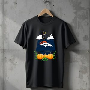 Denver Broncos Snoopy Pumpkin House T-Shirt