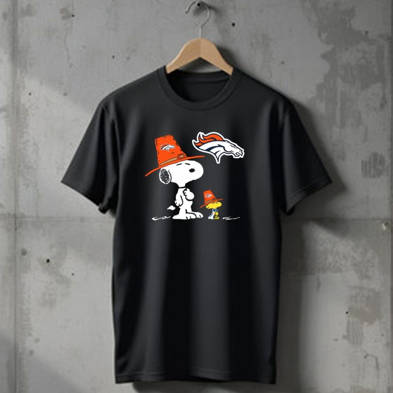 Denver Broncos Snoopy Woodstock Cartoon Football T Shirt 1 T Shirt 1