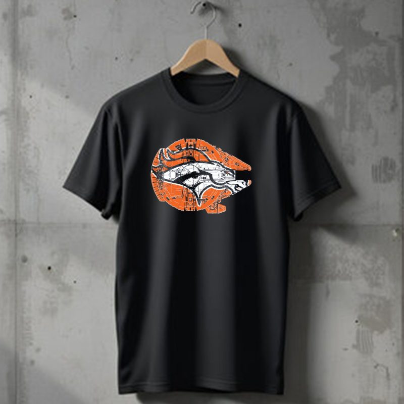 Denver Broncos Star Wars Millennium Falcon T Shirt 1 T Shirt 1