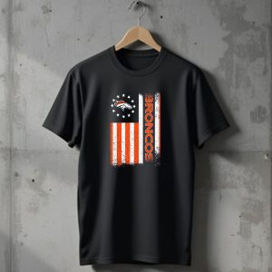 Denver Broncos Stars Stripes American Flag T-Shirt