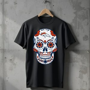 Denver Broncos Sugar Skull T-Shirt