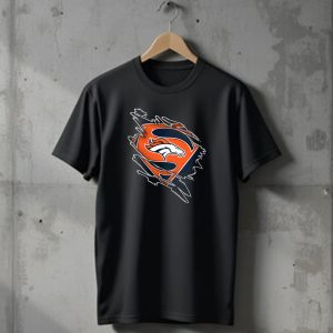 Denver Broncos Superman Logo Fusion T-Shirt