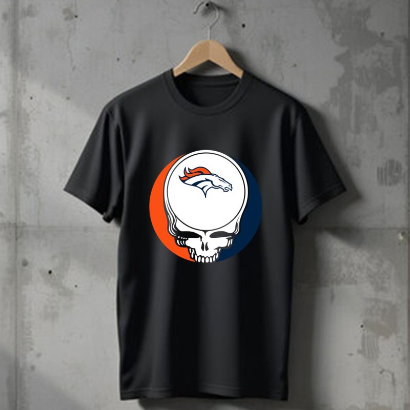 Denver Broncos Your Face Football Fan Supporter Grateful Dead T Shirt T Shirt 1