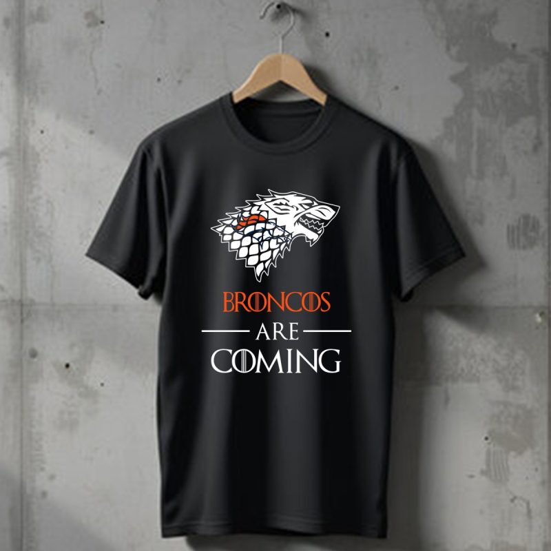 Denver Broncos Stark House Are Coming Funny Game Of Thrones T Shirt T Shirt 1