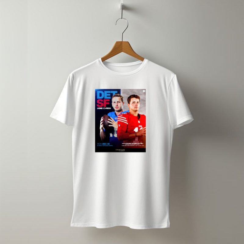 Det Vs Sf Lions Vs 49Ers Monday Dec 30 2024 Nfc Championship Rematch T Shirt T Shirt 1