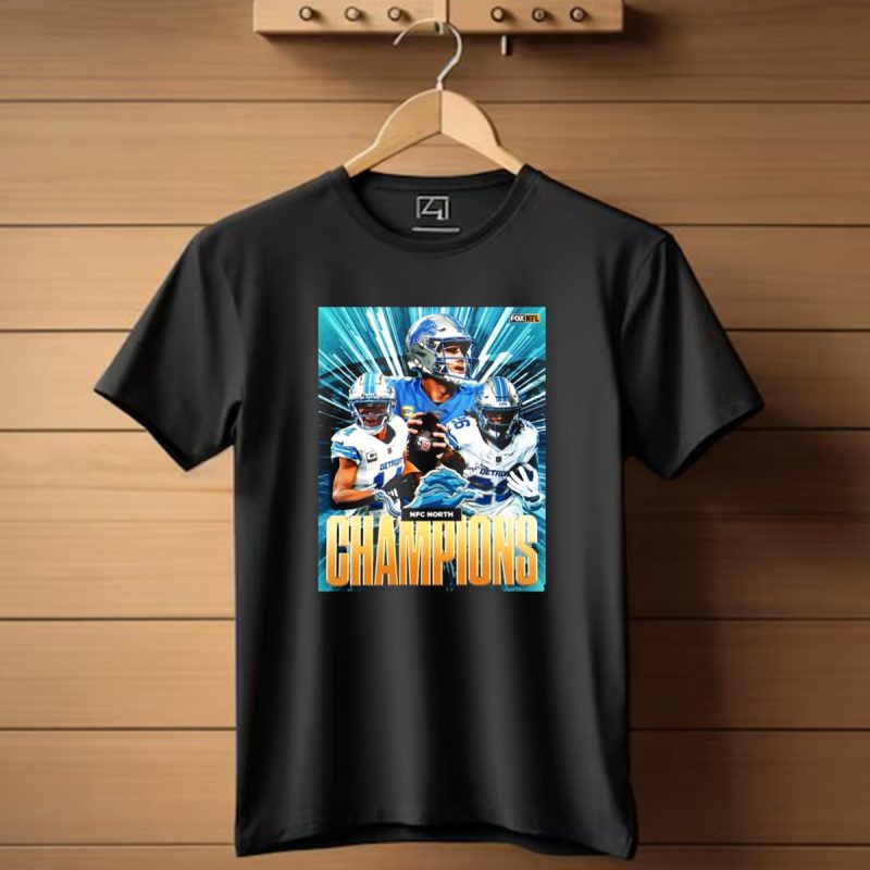 Detroit Lions Vs Minnesota Vikings Nfc North Champions Kings Of The North T Shirt 1 T Shirt 1