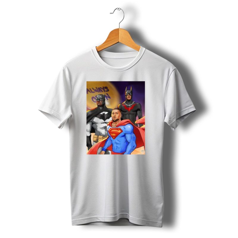 Devonta Smith Saquon Barkley Always Open Philadelphia Eagles Justice League Superman Batman T Shirt T Shirt 1 1