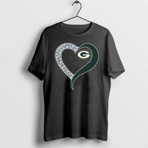 Diamond Green Bay Packers Heart shirt