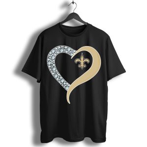 Diamond New Orleans Saints HearT-Shirt