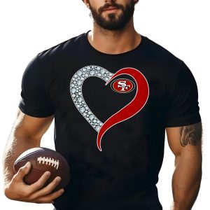 Diamond San Francisco 49ers Heart shirt