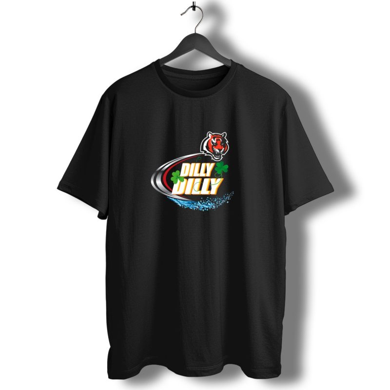 Dilly Dilly Cincinnati Bengals Tiger Logo Shamrocks Water Splash T Shirt 1 T Shirt 1