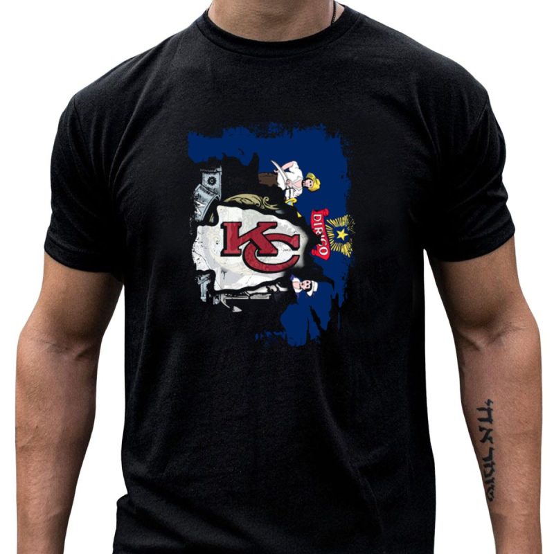Dirigo Maine Kc Chiefs Vintage Flag Mashup T Shirt T Shirt 1 1