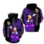 Disney Mickey Mouse Minnesota Vikings AOP Hoodie