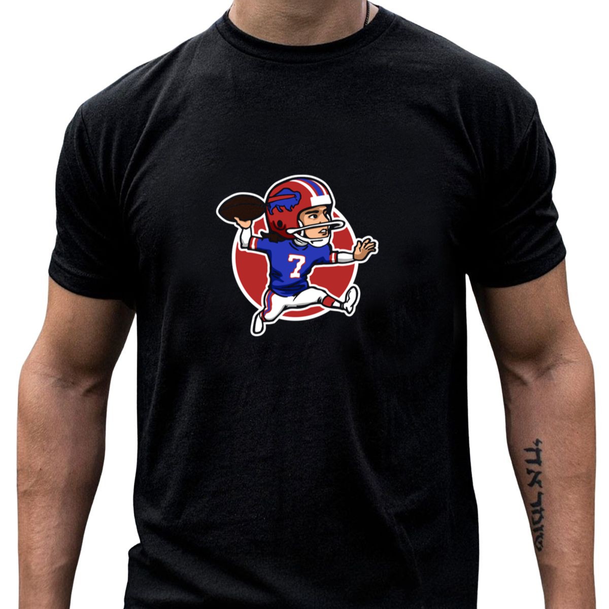 Doug-Flutie-Buffalo-Bills-Cartoon-Quarterback-Number-7-Football-T-Shirt-1_t-shirt-4_5