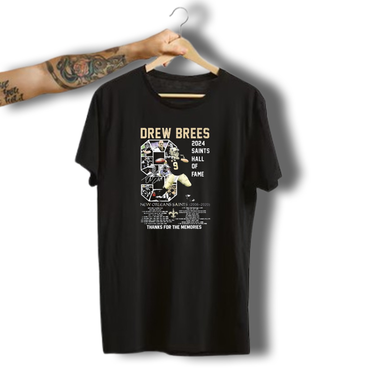Drew-Brees-2024-Saints-Hall-Of-Fame-New-Orleans-Saints-Thanks-For-The-Memories-Signature-T-Shirt-1_t-shirt-3_4