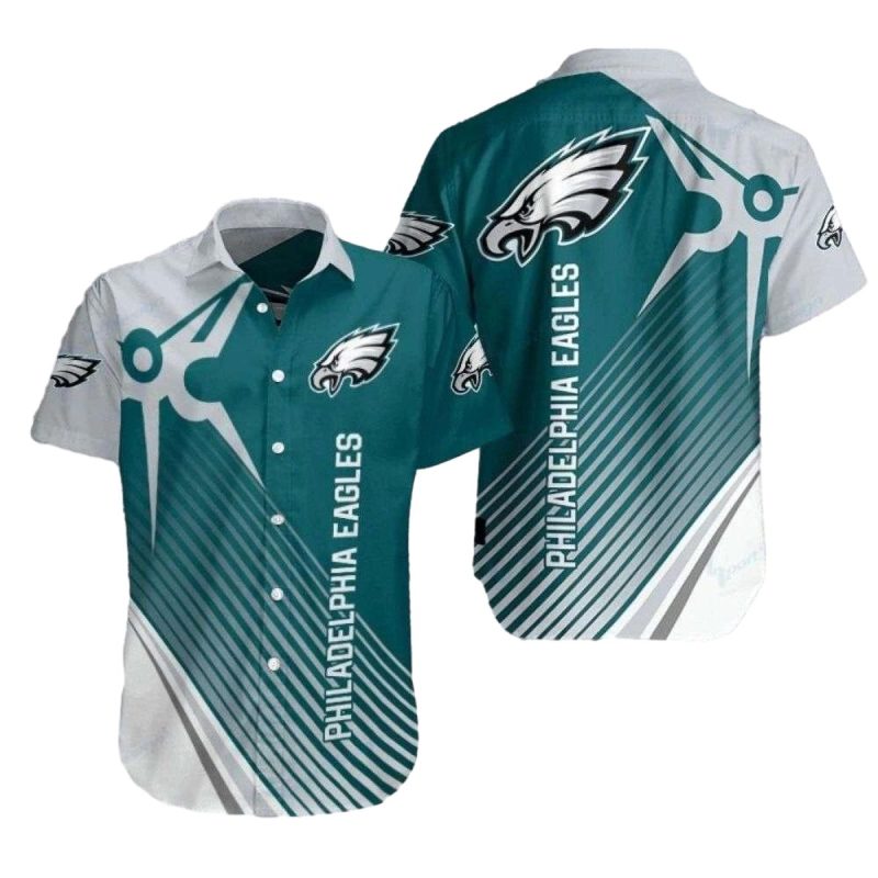 Dynamic Duo Tone Philadelphia Eagles Tropical Hawaiian Shirt 1