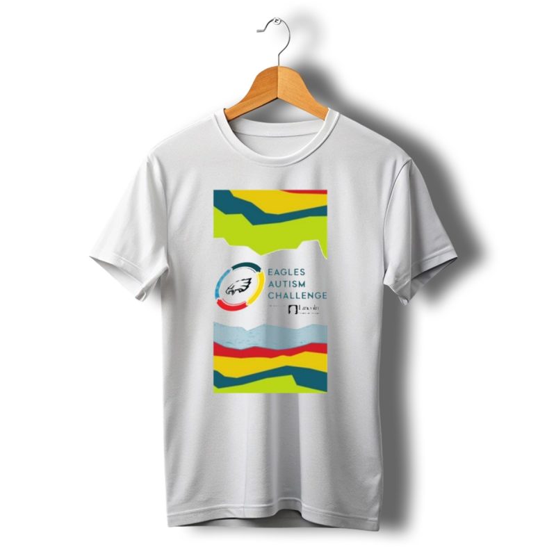 Eagles Autism Challenge Presented By Lincoln Financial Group Colorful Abstract Background T Shirt T Shirt 1 1