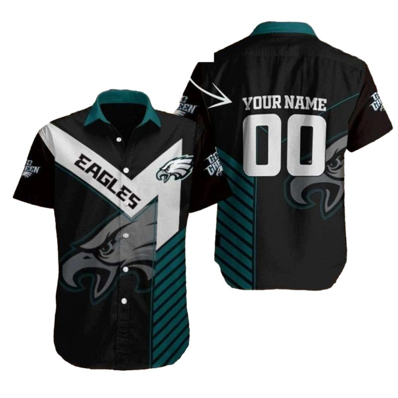 Eagles Game Day Hawaiian Jersey Style Shirt 1