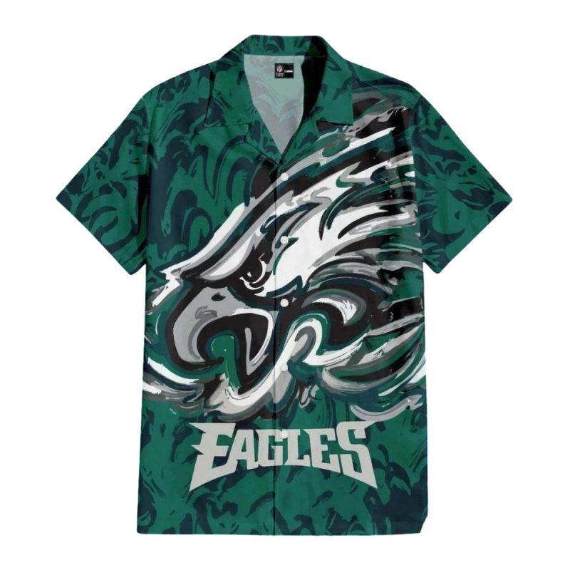 Eagles Hawaiian Shirt Abstract Brushstroke Graphic 1 3 1024X1024 1