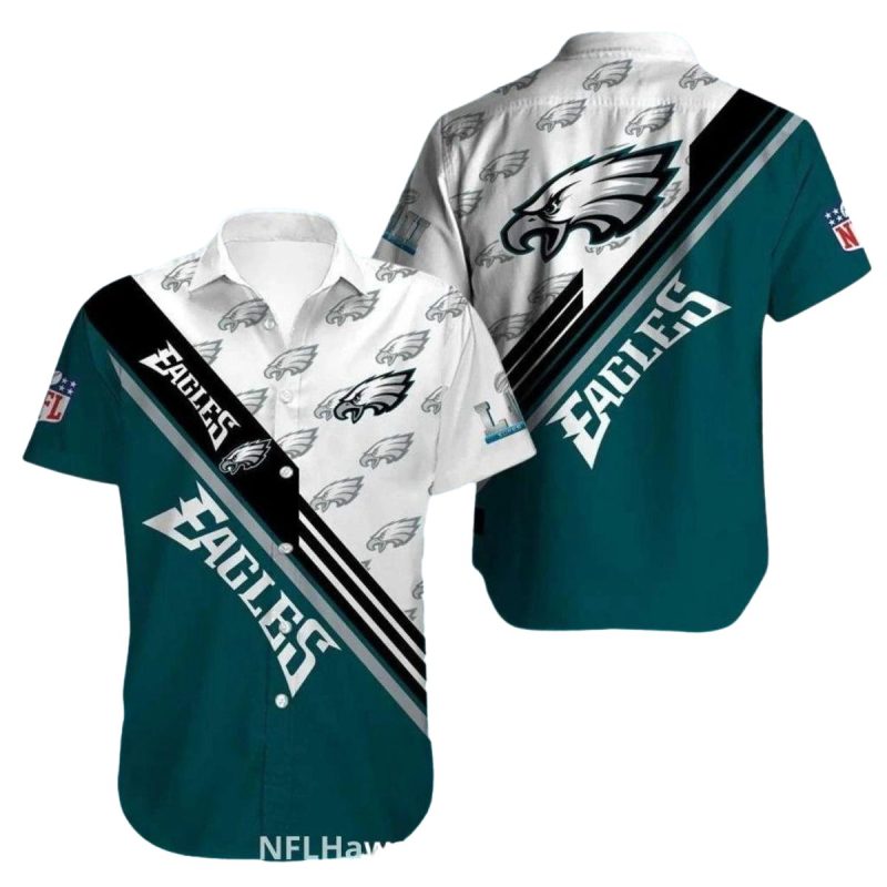Eagles Hawaiian Shirt Diagonal Striped Modern Design 1 3 1024X1024 1