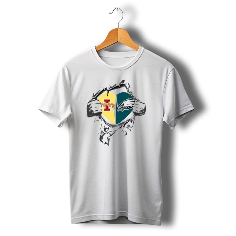 Eagles Iowa State Heart Logo Fusion T Shirt T Shirt 1 1