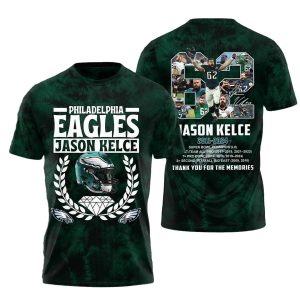 Eagles Jason Kelce 62 Thank You For The Memories AOP T-Shirt