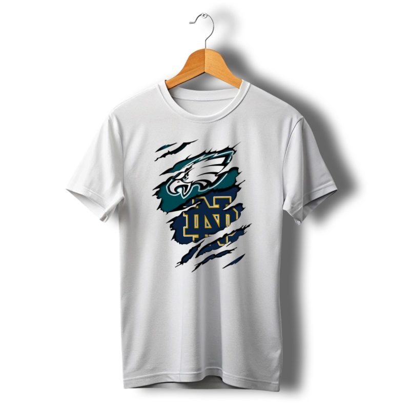 Eagles Notre Dame Nd Rip T Shirt T Shirt 1 1