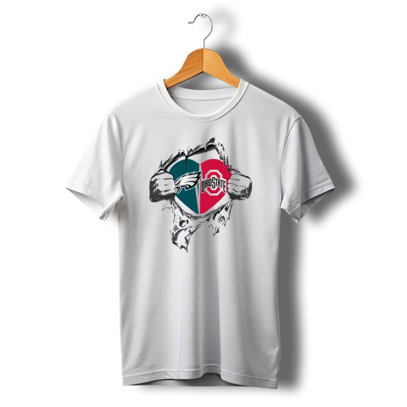 Eagles Ohio State Heart Logo Blend T Shirt T Shirt 1 1