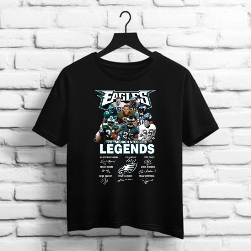 Eagles Pittsburgh Steelers Legends Players Signatures Shirt T Shirt 1 1