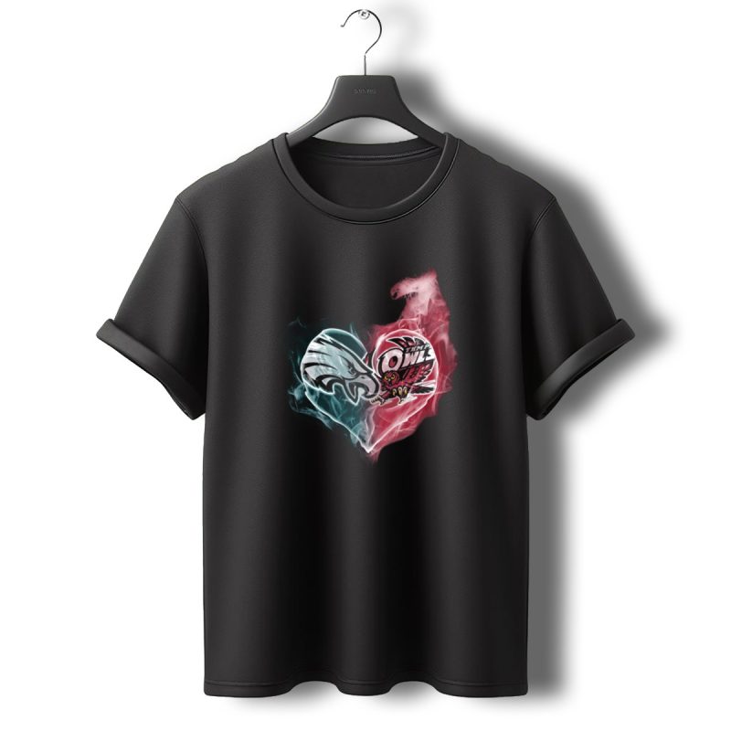 Eagles Temple Owls Heart Fusion T Shirt T Shirt 0 1