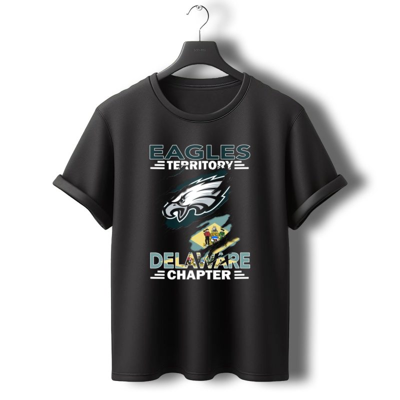 Eagles Territory Delaware Chapter Philadelphia Football Fan Club T Shirt T Shirt 0 1