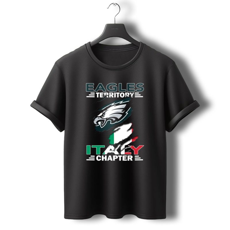 Eagles Territory Italy Chapter Philadelphia Flag T Shirt T Shirt 0 1