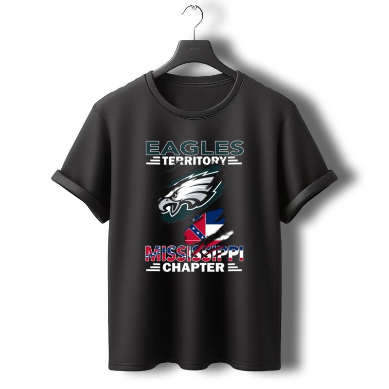 Eagles Territory Mississippi Chapter Confederate Flag Emblem T Shirt T Shirt 0 1