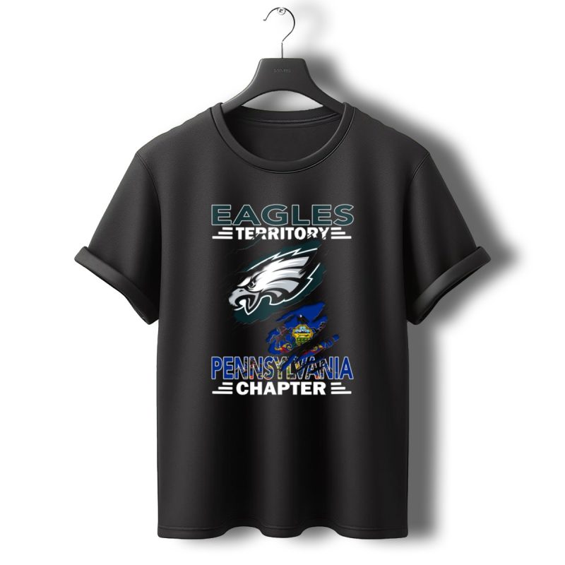Eagles Territory Pennsylvania Chapter Philadelphia Football T Shirt T Shirt 0 1