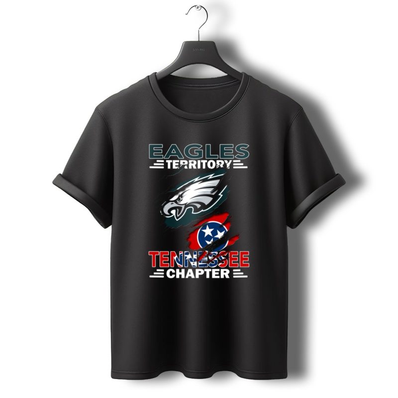Eagles Territory Tennessee Chapter Philadelphia Eagles Tennessee Flag T Shirt T Shirt 0 1