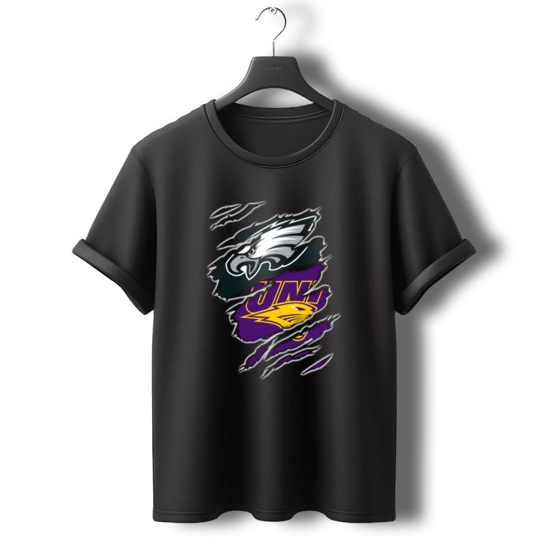 Eagles University Uni Panther Torn Rip T Shirt T Shirt 0 1