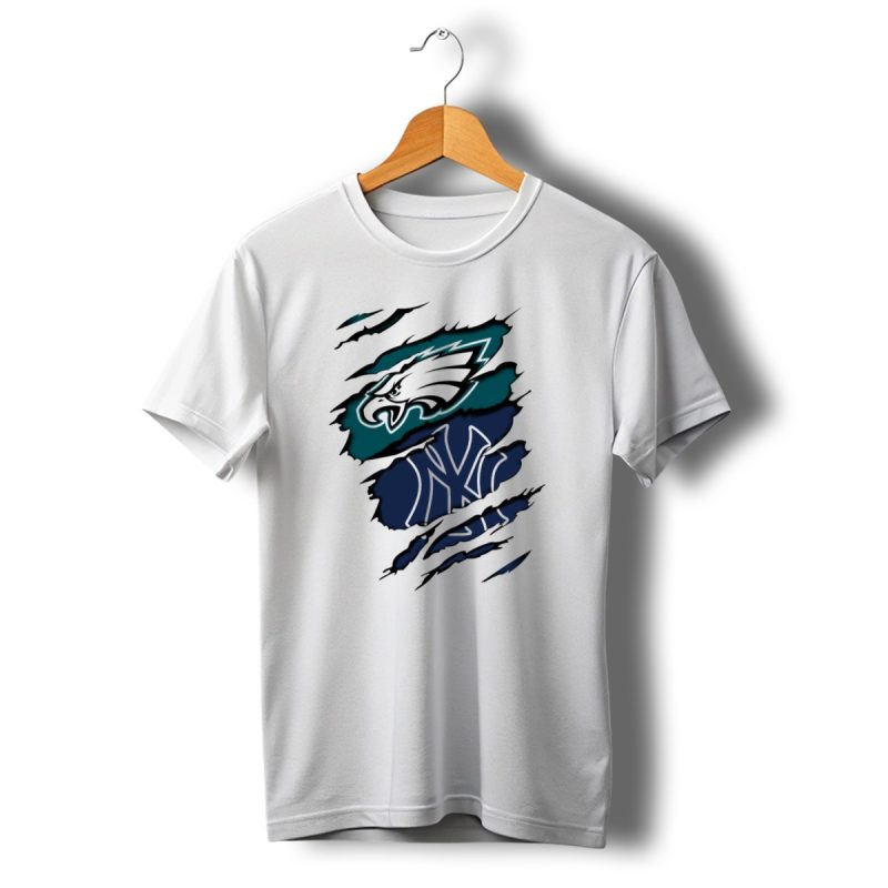 Eagles Yankees Logo Mashup Eagles Yankees T Shirt T Shirt 1 1